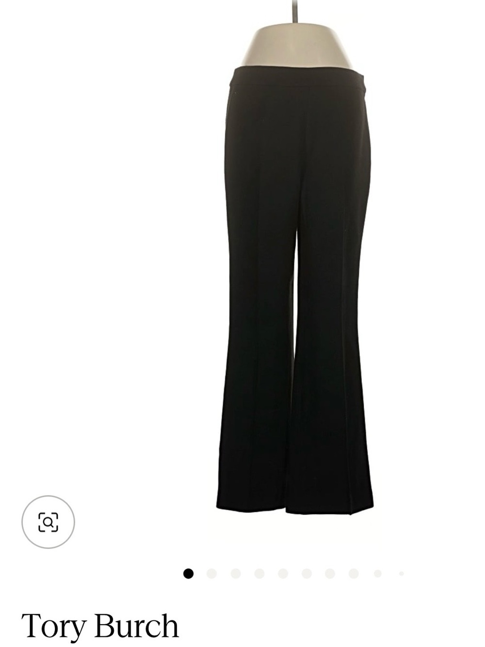 Tory Burch Black Wide-Leg Dress Pants